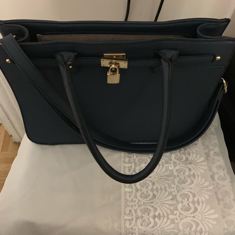 Blue navy purse .